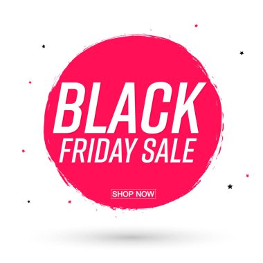 Black Friday Sale, banner design template, discount tag, final season offer. Promotion poster for shop or online store, vector illustration.