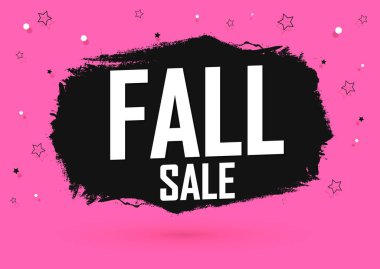 Sonbahar Satılık, afiş tasarım şablonu, indirim etiketi, Sonbahar teklif, uygulama simgesi, vektör illüstrasyon