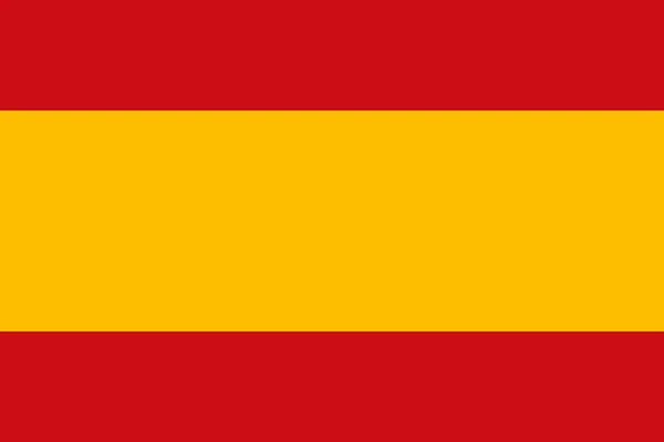 スペインの国旗ベクトルイラスト — ストックベクタ