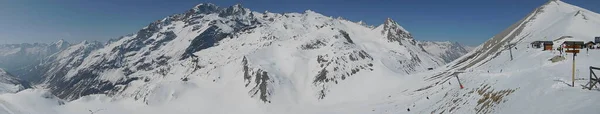 Großes Skigebiet Serre Chevalier Südosten Frankreichs Nahe Der Italienischen Grenze — Stockfoto