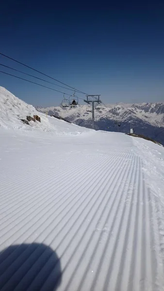 Serre Chevalier Major Ski Resort Southeastern France Italian Border Located — Stock Photo, Image