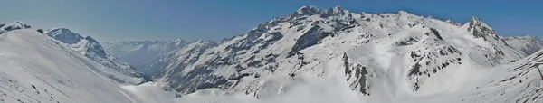 Großes Skigebiet Serre Chevalier Südosten Frankreichs Nahe Der Italienischen Grenze — Stockfoto