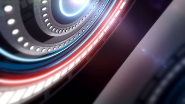 Soyut teknik geçmiş. Merhaba teknik fon. Soyut siber 3D arka plan. Üç boyutlu. 3B görüntüleme