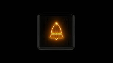 Zil. Alarm çalıyor. Nixie tüp göstergesi. Gaz boşaltım göstergeleri ve lambalar. Üç boyutlu. 3B Hazırlama