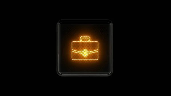 Een Koffer Briefcase Symbool Nixie Buis Indicator Gasontladingsindicatoren Lampen Een — Stockfoto