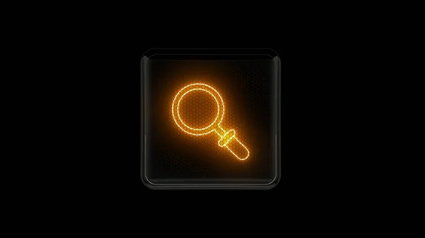 Шукати Символ Пошуку Індикатор Трубки Ніксі Індикатори Газового Розряду Лампи — стокове фото