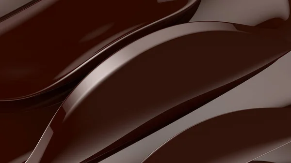 Çikolata Arkaplanı Soyut Kahverengi Arka Plan Boyutlu Görüntüleme — Stok fotoğraf