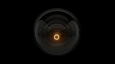 Karıcığım. Wifi sembolü. Karı düğmesi. Wifi Simgesi. Karıcığım ortaya çıktı. Nixie tüp göstergesi. Gaz boşaltım göstergeleri ve lambalar. Üç boyutlu. 3B Hazırlama