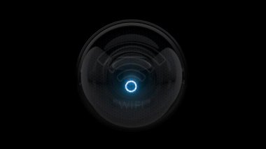 Karıcığım. Wifi sembolü. Karı düğmesi. Wifi Simgesi. Karıcığım ortaya çıktı. Bulanık Nixie tüp göstergesi. Gaz boşaltım göstergeleri ve lambalar. Üç boyutlu. 3B Hazırlama