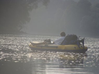 Ukrayna, gün batımı, Dinyester Nehri, nehir dnister (köpekle gezisinde doğada)