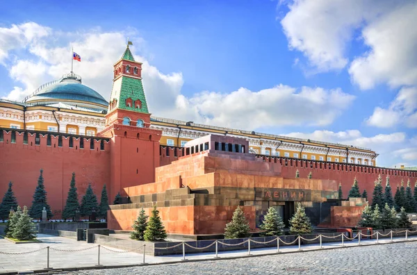 Lenin Mausoleum Kremlin Red Square Moscow Autumn — Stock Photo, Image