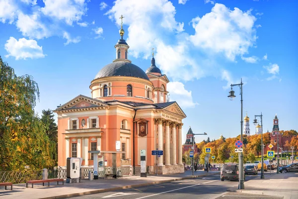 Chiesa Varvara Varvarka Mosca Autunno Soleggiato — Foto Stock