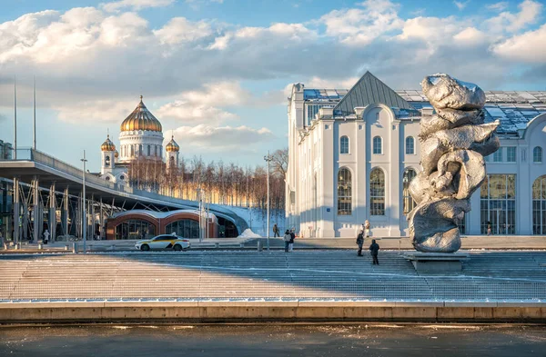 Cathedral Christ Savior Clay Monument Moscow — Stock Photo, Image