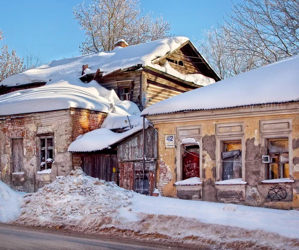 Starý Nebytový Dům Bauman Street Kaluga — Stock fotografie