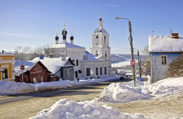 Преображенская Церковь Улице Баумана Калуге — стоковое фото