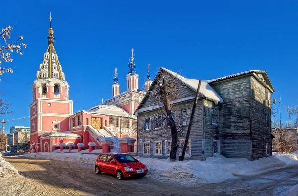 Antico Edificio Residenziale Cattedrale Giorgio Vittorioso Bauman Kaluga — Foto Stock