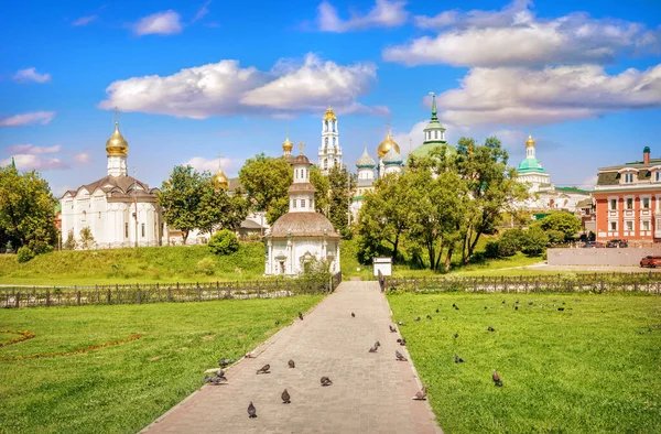 Trinità Sergio Lavra Sergiyev Posad Giorno Estate — Foto Stock