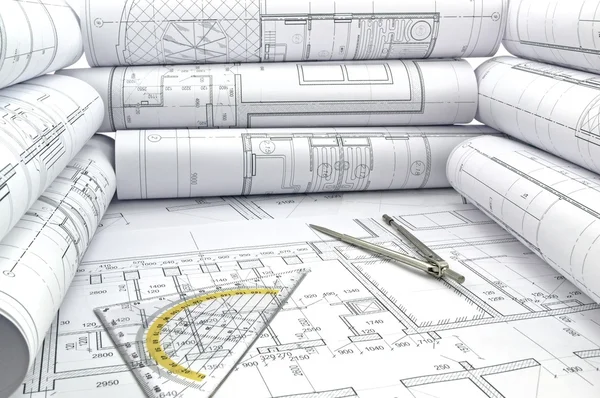 Project drawings Stock Picture