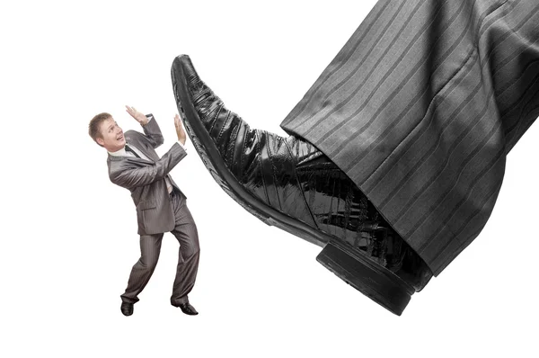 Businessman fails from the competition — Stock Photo, Image