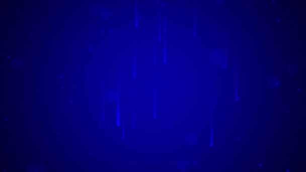 Animated Background Slowly Falling Particles Illuminated Light Resulting Rays Abstract — Vídeo de stock