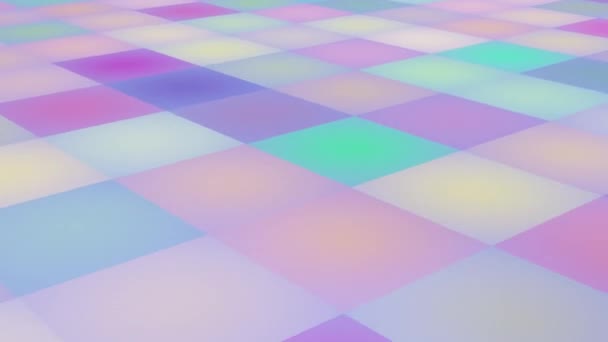 Abstract Moving Background Multi Colored Squares Looped Rotation Space Empty — Wideo stockowe