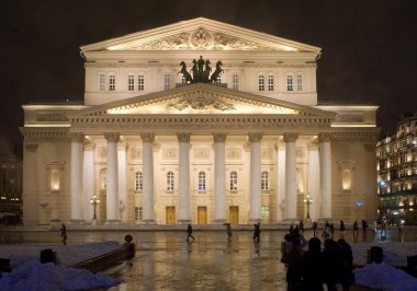 Moskova, Bolşoy Tiyatrosu gece