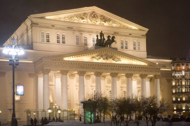 Moskova, Bolşoy Tiyatrosu gece
