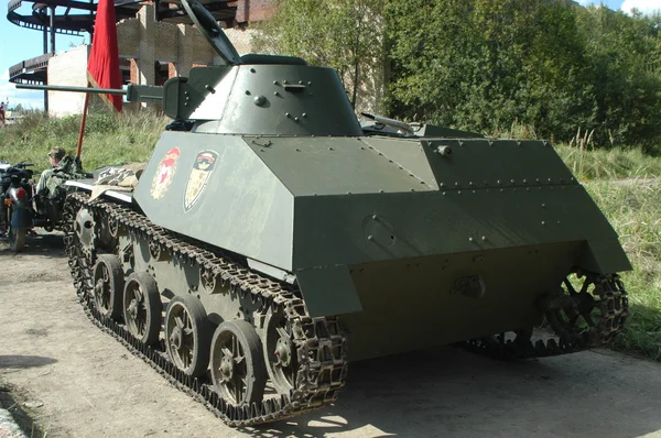 装甲車両、クビンカ、背面の博物館で歴史のソビエト タンク t 30 — ストック写真