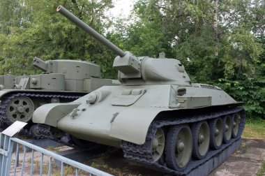 Sovyet tarihsel ortalama tank t-34-76 silahlı kuvvetler, Moskova, Rusya'nın merkez Müzesi