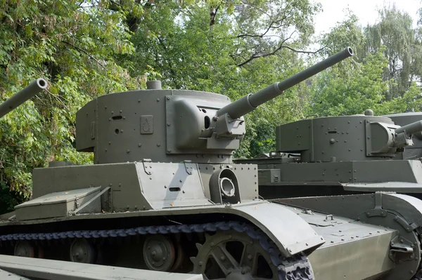 苏联历史的轻型坦克 t 26 在武装部队中央博物馆 — 图库照片