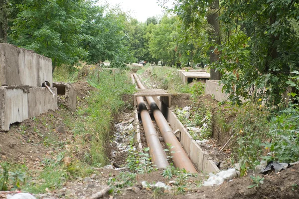 Broken water line — Stock Photo, Image