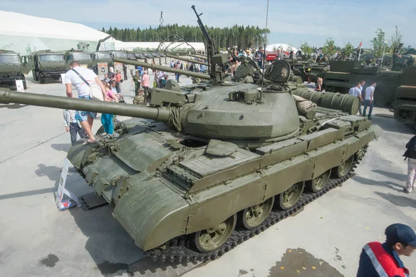 Alabino Região Moscow Rússia Junho 2015 Tanque Médio Soviético 62M — Fotografia de Stock