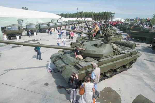 Alabino Region Moscow Russia Czerwca 2015 Radziecki Czołg Średni Patriot — Zdjęcie stockowe