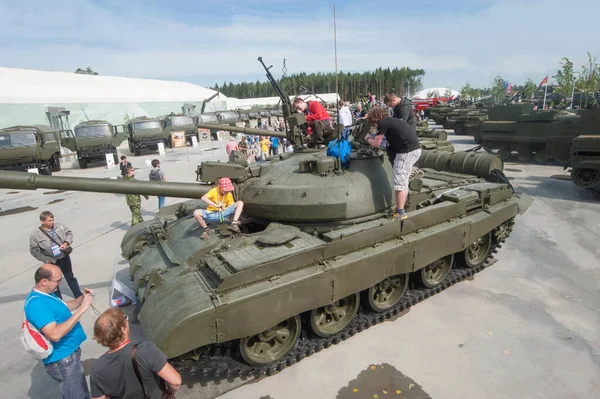 Alabino Moscow Region Ryssland Juni 2015 Sovjetiskt Medium Tank 62M — Stockfoto