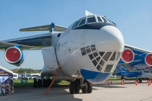 Zhukovsky Russia Серпня 2019 Російський Важкий Транспортний Літак Ilyushin 76Mdk — стокове фото