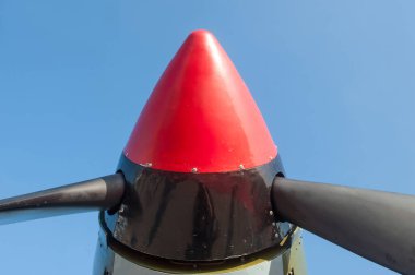 Zhukovsky, RUSSIA - 29 Ağustos 2019: Sovyet tarihi yüksek irtifa pervaneli Mikoyan-Gurevich MiG-3 savaş uçağı 2. Dünya Savaşı savaş uçakları MAKS-2019 hava gösterisinde,