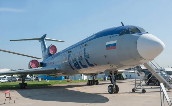 Zhukovsky Russia Серпня 2019 Російська Літальна Лабораторія 154М Безтурботний Номером — стокове фото
