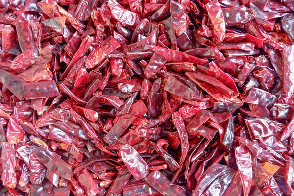 Dried Red Hot Chillis Background — Stock Photo, Image