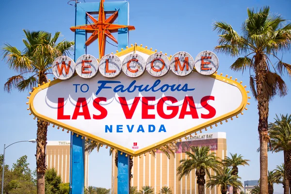 "Welkom bij Las Vegas "Sign — Stockfoto