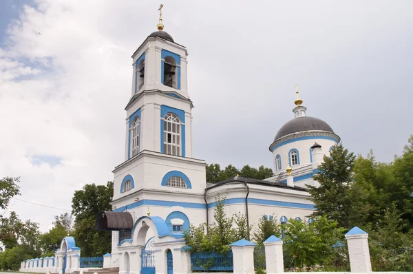 Kerk theotokos van Tichvin in dushonovo dorp, Moskou regio — Stockfoto