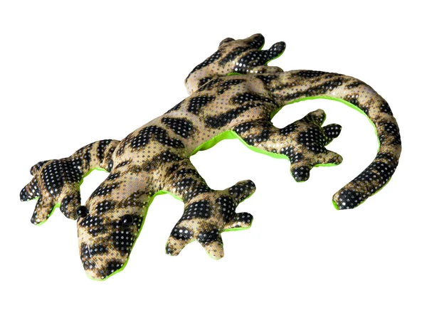 Salamandra zabawka na białym tle — Zdjęcie stockowe