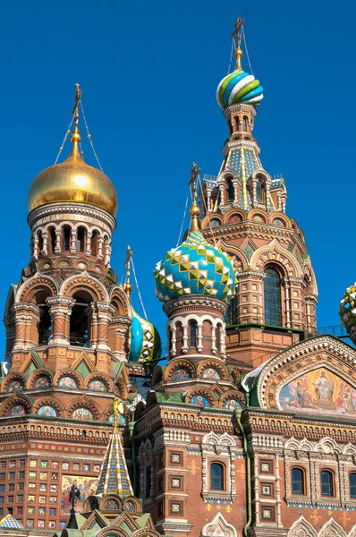 Cúpula da Igreja do Salvador sobre o Sangue, São Petersburgo, Rússia — Fotografia de Stock