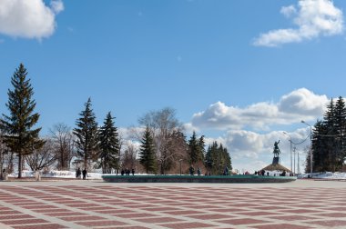 salavat yulaev anıt ufa, Başkurdistan, Rusya yakın kare
