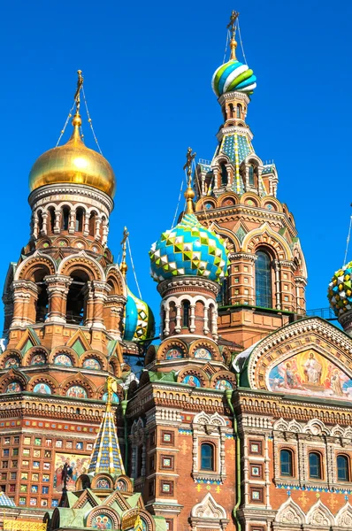 Cupola Gereja Juruselamat tentang Darah, St Petersburg, Rusia — Stok Foto