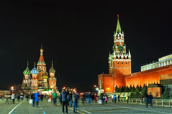 Red Square Moscow at the evening — Stock Photo, Image