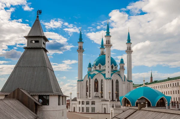 La moschea Kul Sharif nel Cremlino di Kazan, Tatarstan, Russia — Foto Stock