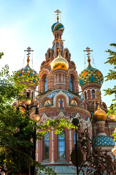 Kirche oder der Erlöser auf blode, st petersburg, russland — Stockfoto