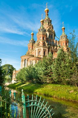 Sts Peter and Paul cathedral, Petergof, St Petersburg, Russia clipart