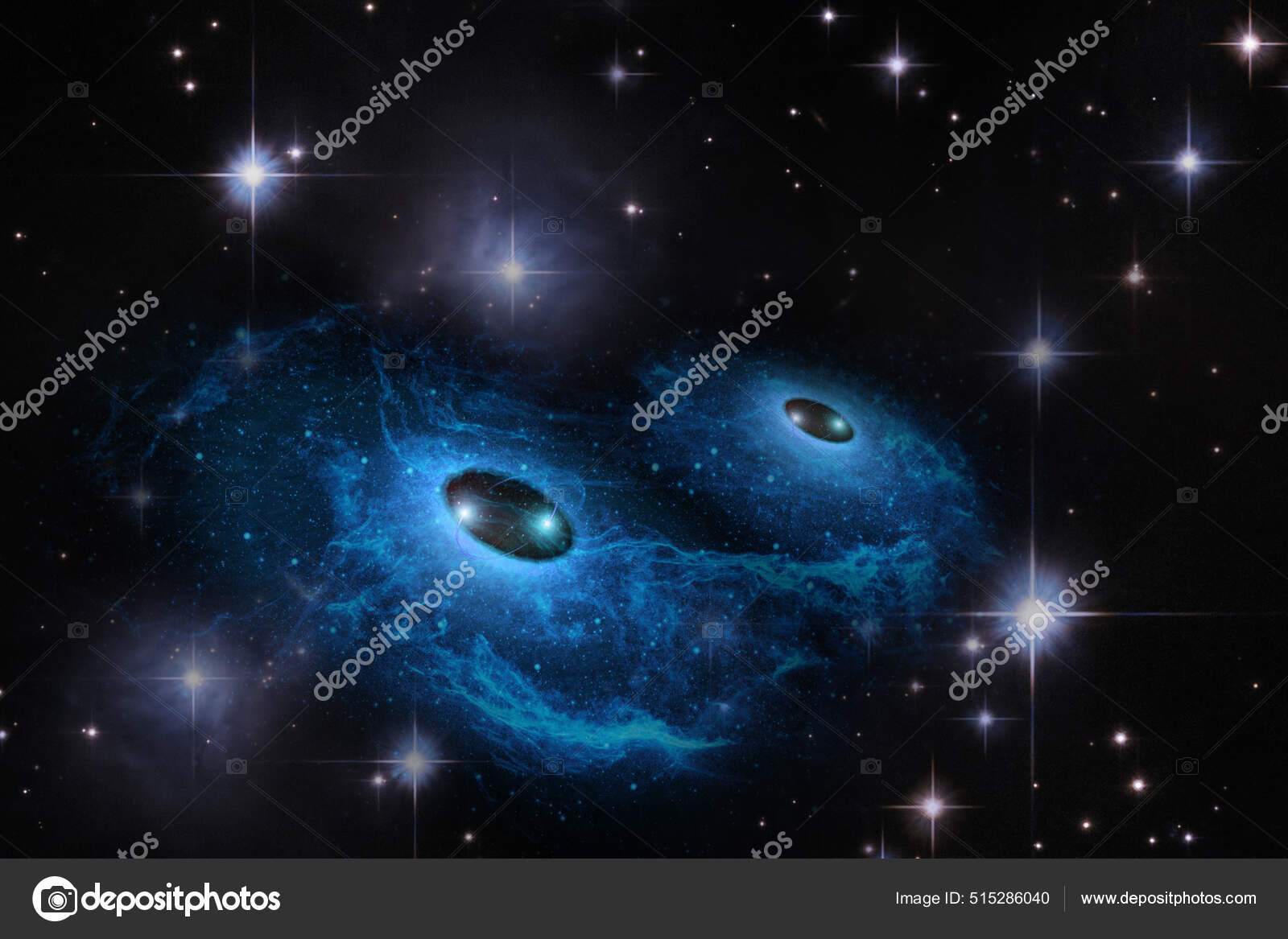 Fondo Pantalla Espacio Abstracto Pareja Dos Agujeros Negros Con Nebulosa —  Foto de stock #515286040 © Elf+11, image size:1600x1167