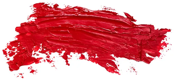 Cepillo Aceite Rojo Dibujado Mano Forma Traza Salpicadura Barniz Abstracto — Archivo Imágenes Vectoriales